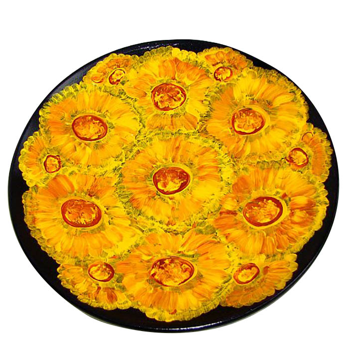 Platou ceramica floarea soarelui